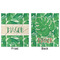 Tropical Leaves #2 Minky Blanket - 50"x60" - Double Sided - Front & Back