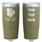 Tropical Leaves #2 Olive Polar Camel Tumbler - 20oz - Double Sided - Approval