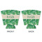 Tropical Leaves #2 Party Cup Sleeves - with bottom - APPROVAL