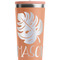 Tropical Leaves #2 Peach RTIC Everyday Tumbler - 28 oz. - Close Up