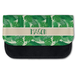 Tropical Leaves #2 Canvas Pencil Case w/ Name or Text