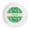 Tropical Leaves #2 Plastic Party Dinner Plates - Approval