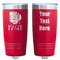 Tropical Leaves #2 Red Polar Camel Tumbler - 20oz - Double Sided - Approval