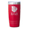 Tropical Leaves #2 Red Polar Camel Tumbler - 20oz - Single Sided - Approval