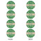 Tropical Leaves #2 Round Linen Placemats - APPROVAL Set of 4 (double sided)