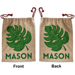 Tropical Leaves #2 Santa Sack - Front & Back (Personalized)