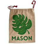 Tropical Leaves #2 Santa Sack - Front (Personalized)