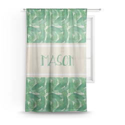 Tropical Leaves #2 Sheer Curtain - 50"x84" (Personalized)