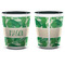 Tropical Leaves #2 Shot Glass - Two Tone - APPROVAL