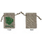 Tropical Leaves #2 Small Burlap Gift Bag - Front Approval