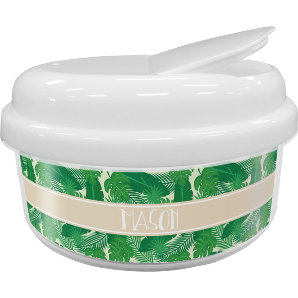 Custom Tropical Leaves #2 Snack Container (Personalized)