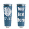 Tropical Leaves #2 Steel Blue RTIC Everyday Tumbler - 28 oz. - Front and Back