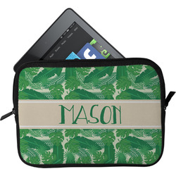 Tropical Leaves #2 Tablet Case / Sleeve - Small w/ Name or Text