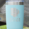 Tropical Leaves #2 Teal Polar Camel Tumbler - 20oz - Close Up