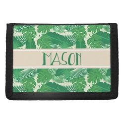 Tropical Leaves #2 Trifold Wallet w/ Name or Text