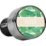 Tropical Leaves #2 USB Car Charger (Personalized)