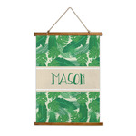 Tropical Leaves #2 Wall Hanging Tapestry - Tall (Personalized)