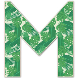 Tropical Leaves #2 Letter Decal - Medium (Personalized)