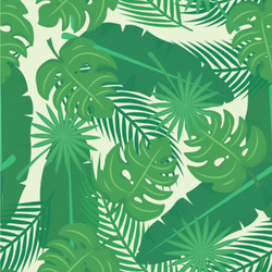 Tropical Leaves #2 Wallpaper & Surface Covering (Water Activated 24"x 24" Sample)