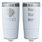 Tropical Leaves #2 White Polar Camel Tumbler - 20oz - Double Sided - Approval