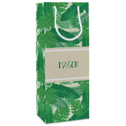 Tropical Leaves #2 Wine Gift Bags - Gloss (Personalized)