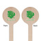 Tropical Leaves #2 Wooden 6" Stir Stick - Round - Double Sided - Front & Back
