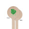 Tropical Leaves #2 Wooden 6" Stir Stick - Round - Single Sided - Front & Back