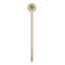 Tropical Leaves #2 Wooden 6" Stir Stick - Round - Single Stick