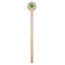 Tropical Leaves #2 Wooden 7.5" Stir Stick - Round - Single Stick