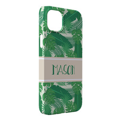 Tropical Leaves #2 iPhone Case - Plastic - iPhone 14 Plus (Personalized)