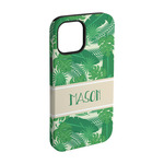 Tropical Leaves #2 iPhone Case - Rubber Lined - iPhone 15 (Personalized)