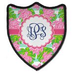 Preppy Iron On Shield Patch B w/ Monogram