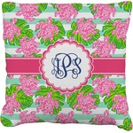 Preppy Faux-Linen Throw Pillow 16" (Personalized)