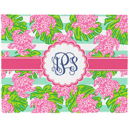 Preppy Woven Fabric Placemat - Twill w/ Monogram
