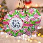 Preppy Ceramic Ornament w/ Monogram