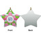 Preppy Ceramic Flat Ornament - Star Front & Back (APPROVAL)