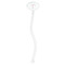 Preppy Clear Plastic 7" Stir Stick - Oval - Single Stick