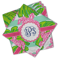 Preppy Cloth Cocktail Napkins - Set of 4 w/ Monogram