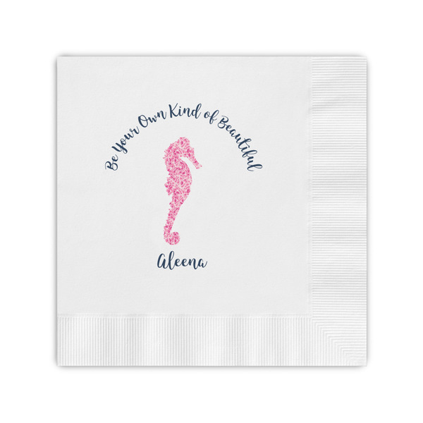 Custom Preppy Coined Cocktail Napkins (Personalized)