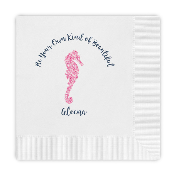 Custom Preppy Embossed Decorative Napkins (Personalized)