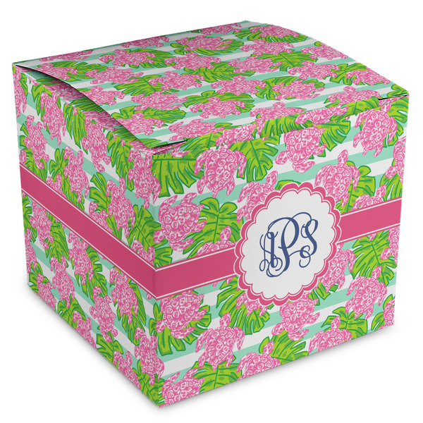 Custom Preppy Cube Favor Gift Boxes (Personalized)