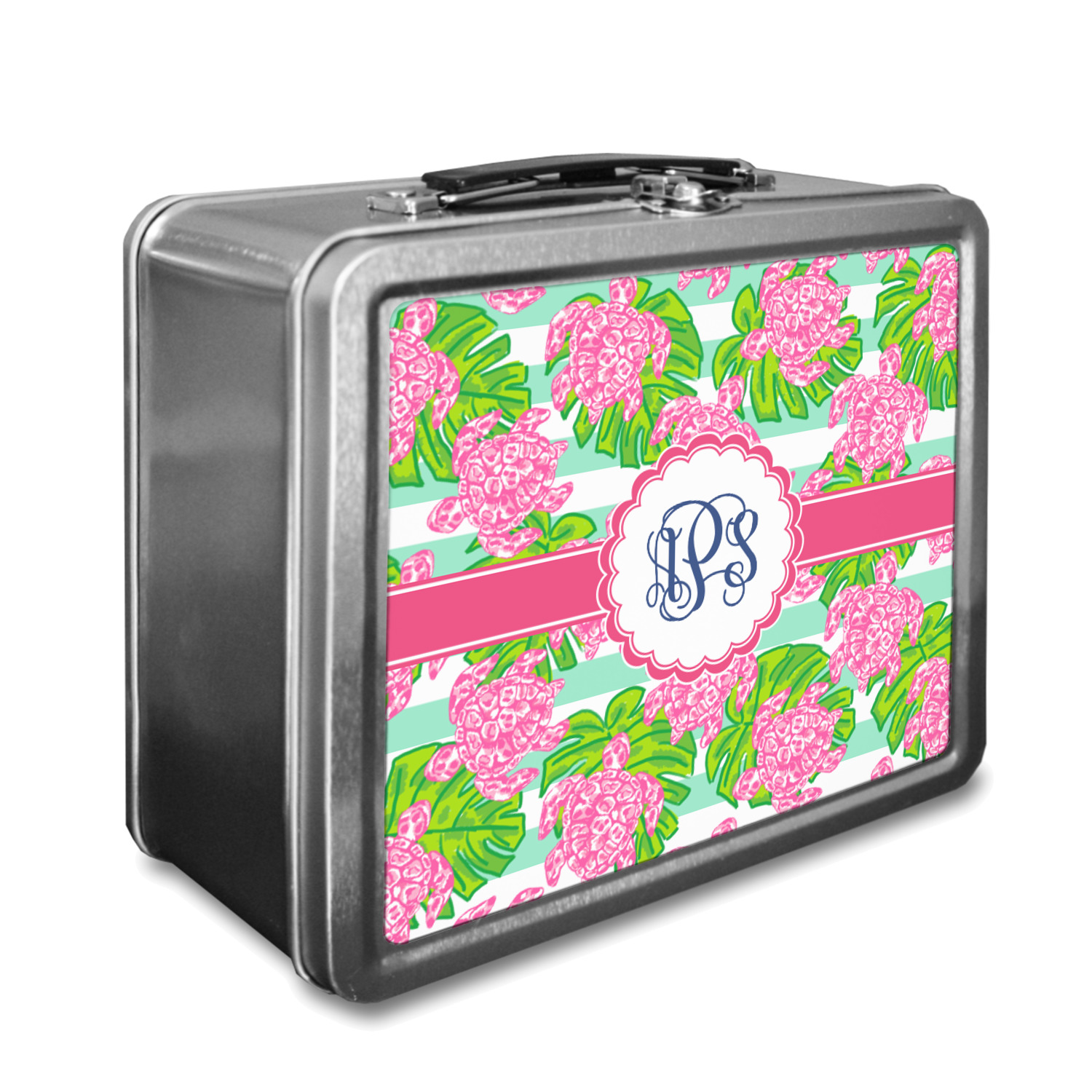 Red Preppy Flowers Lunch Box for Kids