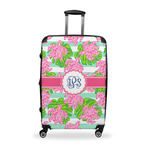 Preppy Suitcase - 28" Large - Checked w/ Monogram