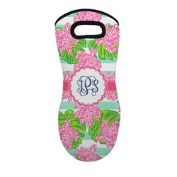 Preppy Neoprene Oven Mitt - Single w/ Monogram