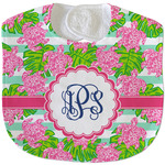 Preppy Velour Baby Bib w/ Monogram