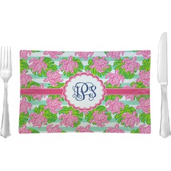 Preppy Glass Rectangular Lunch / Dinner Plate (Personalized)