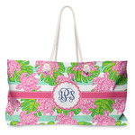 Preppy Large Tote Bag with Rope Handles (Personalized)