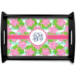Preppy Black Wooden Tray - Small (Personalized)