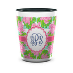 Preppy Ceramic Shot Glass - 1.5 oz - Two Tone - Single (Personalized)