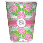 Preppy Waste Basket - Single Sided (White) (Personalized)